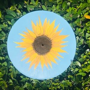 Custom Sun flower vinyl record